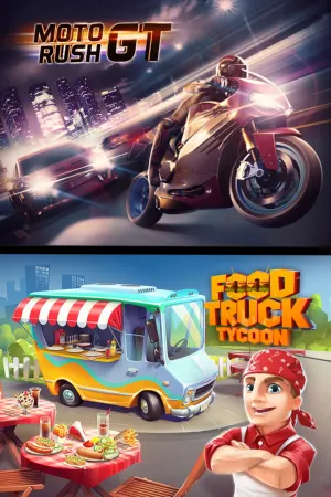 Portada de Moto Rush GT + Food Truck Tycoon
