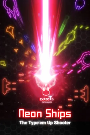 Portada de Neon Ships: The Type'em Up Shooter