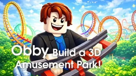 Portada de Obby: Build a 3D Amusement Park!
