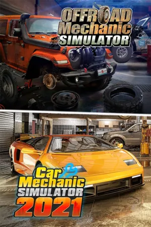 Portada de Offroad Mechanic Simulator & Car Mechanic Simulator 2021