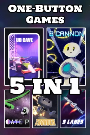 Portada de One Button Games 5-in-1 (for Windows 10)