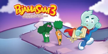 Portada de Pajama Sam 3: You Are What You Eat From Your Head To Your Feet
