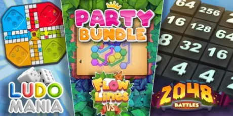 Portada de Party Bundle: Ludomania & Flowlines VS & 2048 Battles