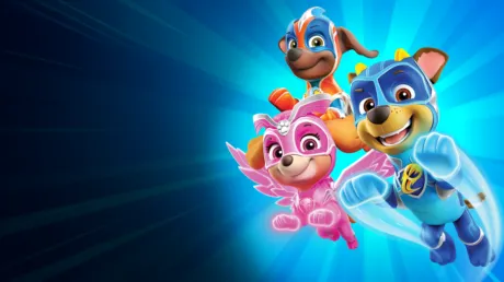 Portada de Paw Patrol La poderosa patrulla CANINA salva Bahía Aventura.