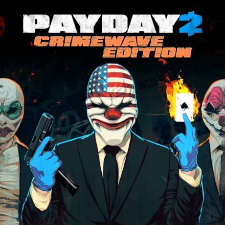 Portada de PAYDAY 2: CRIMEWAVE EDITION.