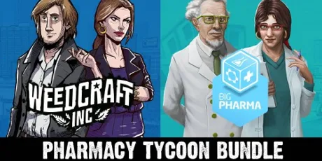 Portada de Pharmacy Tycoon Bundle: Weedcraft Inc & Big Pharma
