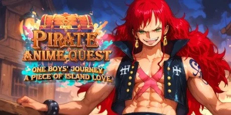 Portada de Pirate Anime Quest: One Boys' Journey, A Piece of Island Love