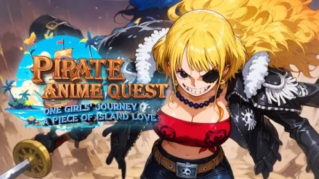 Portada de Pirate Anime Quest: One Girls' Journey, A Piece of Island Love