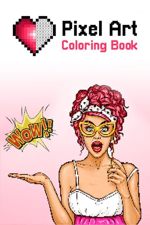 Portada de Pixel Art Coloring Book