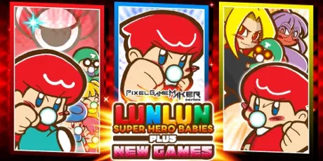 Portada de Pixel Game Maker Series LUNLUN SUPER HERO BABIES PLUS NEWGAMES