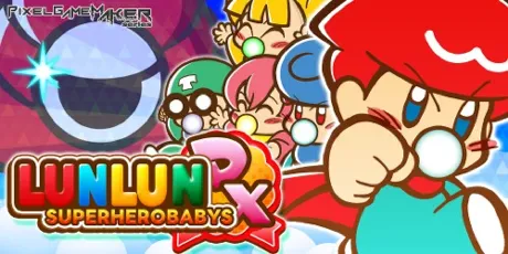 Portada de Pixel Game Maker Series LUNLUN SUPERHEROBABYS DX