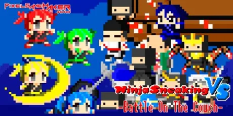 Portada de Pixel Game Maker Series Ninja Sneaking VS: Battle On The Couch