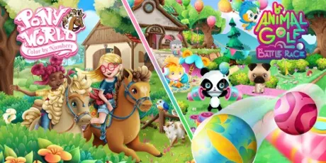 Portada de Pony World - Color by Numbers & Animal Golf - Battle Race Bundle