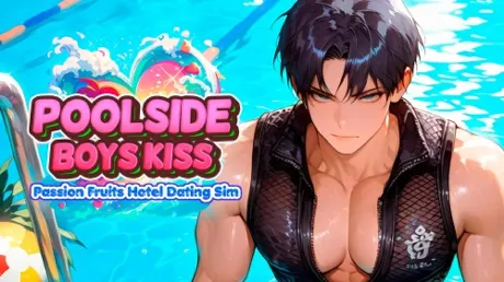 Portada de Poolside Boys Kiss: Passion Fruits Hotel Dating Sim