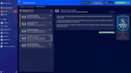 Captura de Pro Basketball Manager 2025
