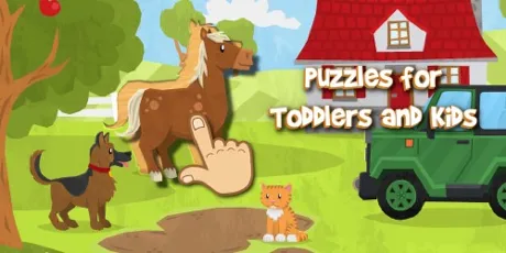 Portada de Puzzles for Toddlers & Kids: Animals, Cars and more