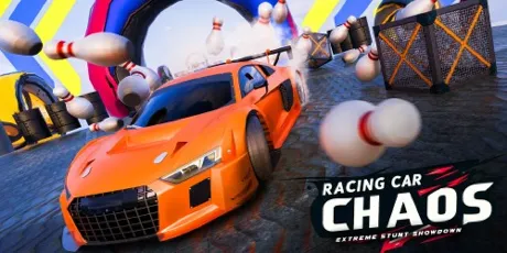 Portada de Racing Car Chaos: Extreme Stunt Showdown