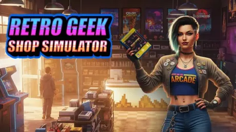Portada de Retro Geek Shop Simulator