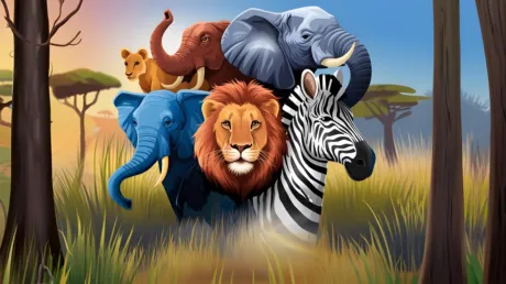 Portada de Safari Puzzle Match