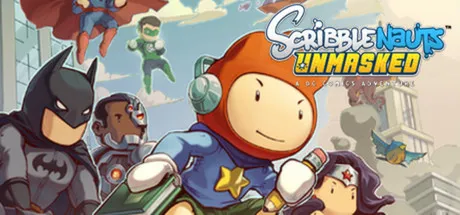 Portada de Scribblenauts Unmasked: A DC Comics Adventure