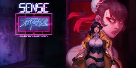 Portada de Sense - A Cyberpunk Ghost Story