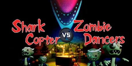 Portada de Shark Copter vs. Zombie Dancers