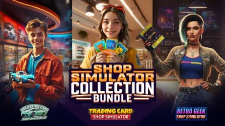 Portada de Shop Simulator Collection Bundle: Trading Card & Collectible Cars & Retro Geek