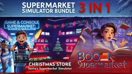 Portada de Supermarket Simulator Bundle 3 in 1