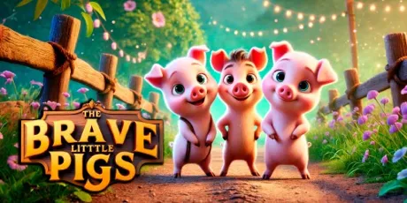 Portada de The Brave Little Pigs