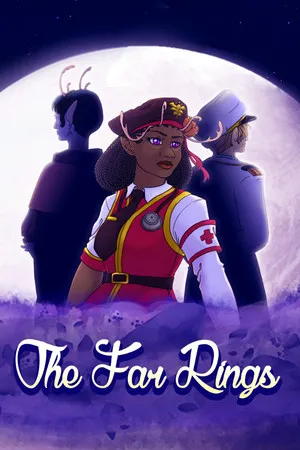 Portada de The Far Rings: A Space Opera Visual Novella