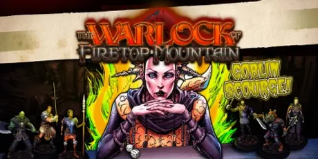Portada de The Warlock of Firetop Mountain: Goblin Scourge Edition!