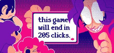 Portada de this game will end in 205 clicks.