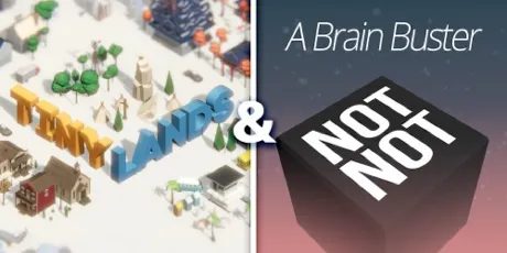 Portada de Tiny Lands & Not Not - A Brain Buster