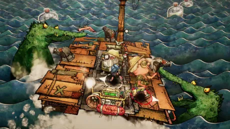 Captura de Trash Sailors: Co-Op Trash Raft Simulator
