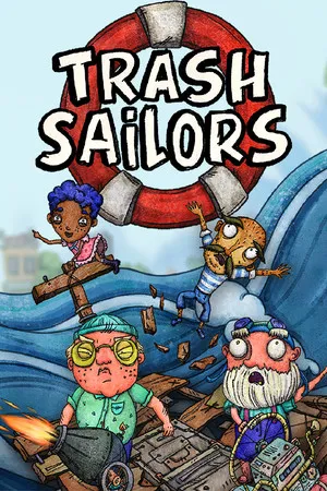 Portada de Trash Sailors: Co-Op Trash Raft Simulator