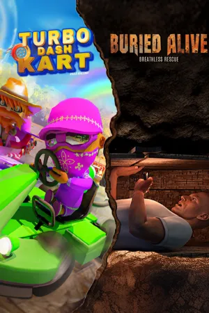 Portada de Turbo Dash Kart & Buried Alive
