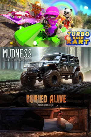 Portada de Turbo Dash Kart & Mudness Offroad & Buried Alive
