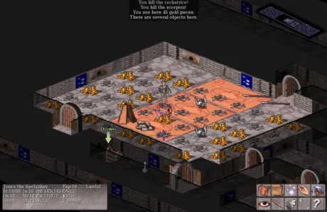 Captura de Vulture for NetHack