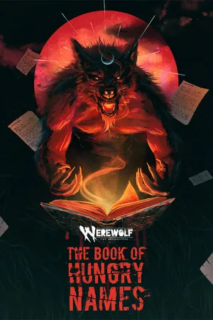 Portada de Werewolf: The Apocalypse — The Book of Hungry Names