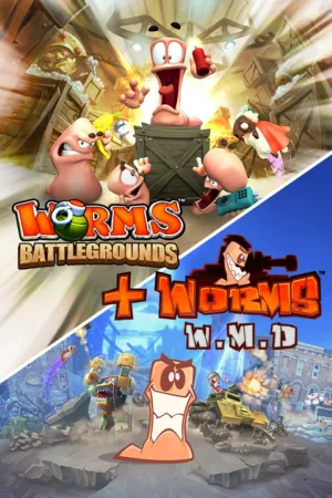 Portada de Worms Battlegrounds + Worms W.M.D