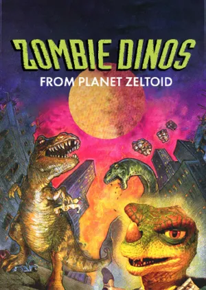 Portada de Zombie Dinos from Planet Zeltoid